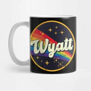 Wyatt // Rainbow In Space Vintage Grunge-Style Mug